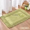 Pure cotton Chenille sanitary modern long-haired yellow fiber door absorbent bathroom bedside blanket, high-end floor mat details Picture